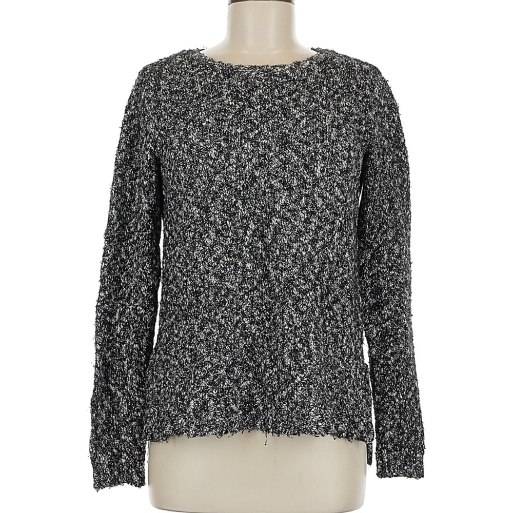 Buffalo David Bitton Gray Patterned Knit Top - image 1